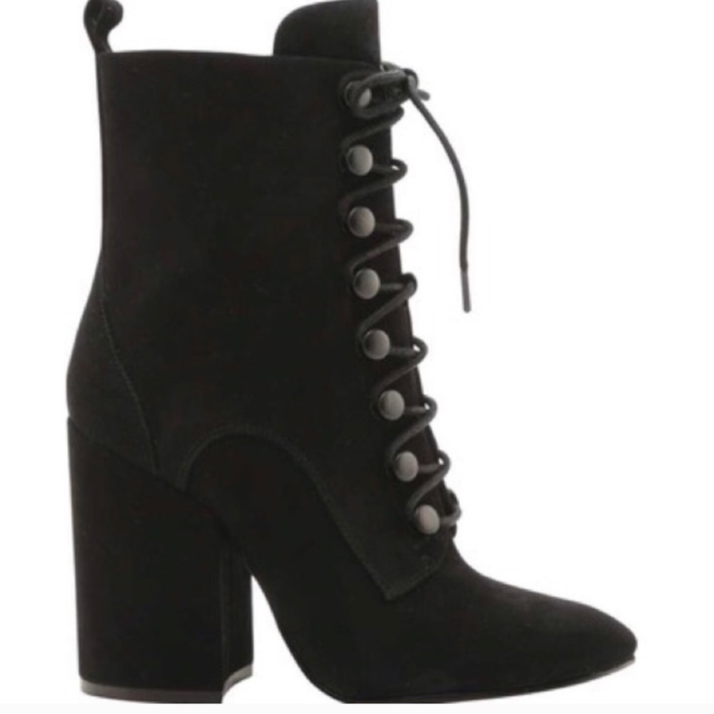 New Kendall + Kylie Black Lace Up Combat Boot